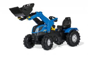 TRACTOR DE PEDALES NEW HOLLAND T7 CON PALA 