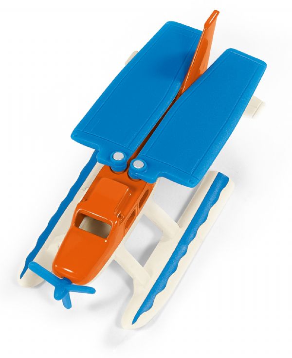 Hidroavión Siku 1793 A Escala 1:87 – Con Depósito De Agua Recargable, Tren De Aterrizaje Retráctil, Incluye Árbol Y 2 Llamas De Juguete, Modelo Metálico Para Niños Y Coleccionistas