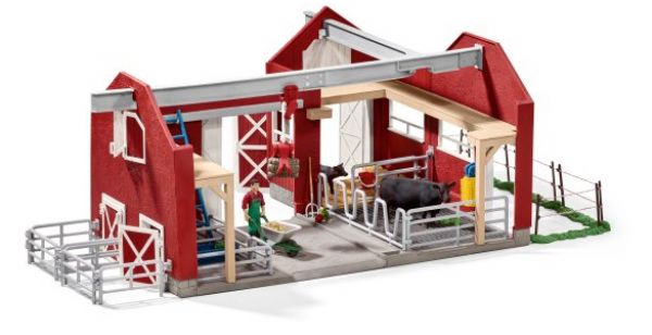GRANJA SCHLEICH CON BLACK ANGUS de juguete