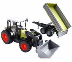 TRACTOR CLAAS 267 CON PALA Y REMOLQUE