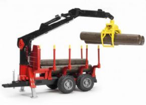 REMOLQUE FORESTAL CON PLUMA