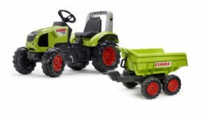 TRACTOR DE PEDALES CLAAS AXOS 330 CON REMOLQUE