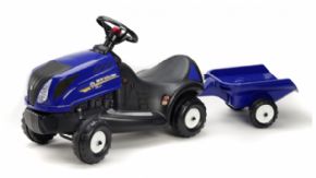 CORREPASILLOS NEWHOLLAND T5 CON REMOLQUE