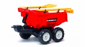 REMOLQUE BASCULANTE DOS EJES PARA TRACTOR DE PEDALES - CASE -