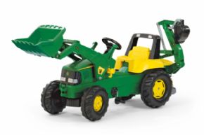 TRACTOR DE PEDALES JOHN DEERE CON RETROEXCAVADORA 