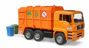 CAMION DE BASURA DE JUGUETE NARANJA MAN 