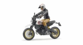MOTO DUCATI SCRAMBLER DESERT SLED CON PILOTO - BRUDER