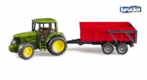 TRACTOR JOHN DEERE 6920 CON REMOLQUE BRUDER