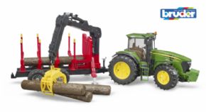 TRACTOR JOHN DEERE 7930 CON REMOLQUE FORESTAL 