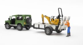 4x4 LAND ROVER CON REMOLQUE Y JCB