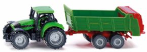 TRACTOR DEUZT CON REMOLQUE EXPARCIDOR SIKU