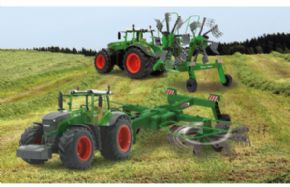 TRACTOR FENDT 1050 VARIO RADIO CONTROL CON RASTRILLO HILEADOR