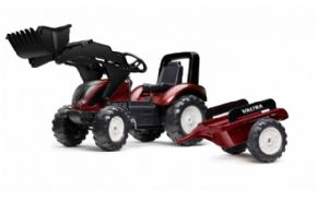 TRACTOR VALTRA CON PALA Y REMOLQUE FALK