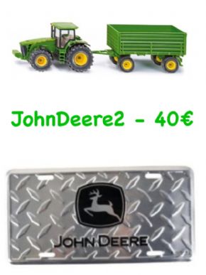 PACK TRACTOR JOHN DEERE + CHAPA