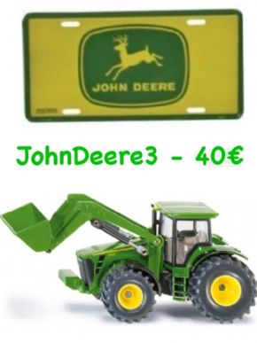 PACK TRACTOR SIKU JOHN DEERE + CHAPA