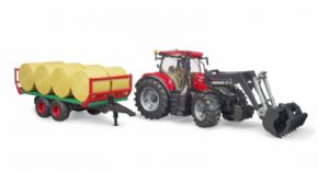 TRACTOR CASE CON PALA Y REMOLQUE PACAS