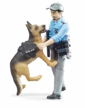 FIGURA DE POLICIA CON PERRO BRUDER