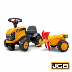 TRACTOR CORREPASILLOS JCB CON REMOLQUE FALK 