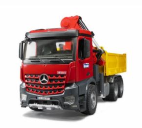 CAMION DE CONSTRUCCION CON GRUA Y ACCESORIOS BRUDER