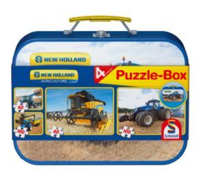 MALETIN METALICO DE PUZZLES NEW HOLLAND