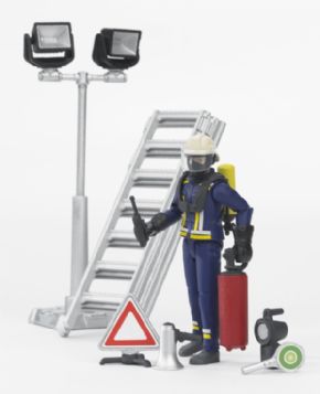 KIT DE BOMBERO CON ACCESORIOS BRUDER