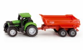 TRACTOR DEUZT CON REMOLQUE BASCULANTE