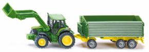 TRACTOR JOHN DEERE CON PALA Y REMOLQUE SIKU