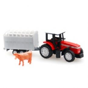 TRACTOR MASSEY FERGUSON CON REMOLQUE PARA GANADO SIKU