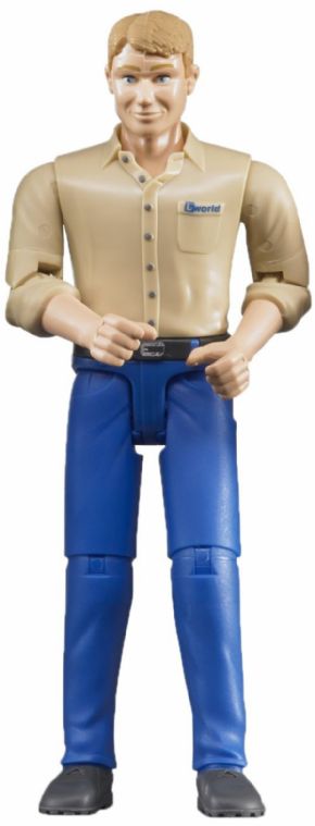 FIGURA HOMBRE GRANJERO BRUDER DE JUGUETE