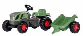 TRACTOR DE PEDALES FENDT CON REMOLQUE