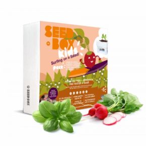 SEMILLERO SEEDBOX KIDS NARANJA - SURFING ON A SALAD! 