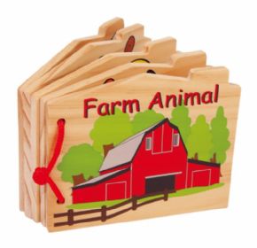 LIBRO DE ANIMALES - MADERA - 