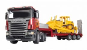 CAMION SCANIA CON BULLDOZER CAT 