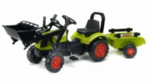 TRACTOR DE PEDALES CLAAS ARION 410+ PALA+ REMOLQUE