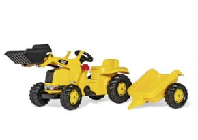 TRACTOR CAT  DE PEDALES CON REMOLQUE