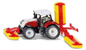 TRACTOR STEYR CON SEGADORA POTTINGER SIKU