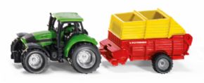 TRACTOR FENDT CON CARGADOR POTTINGER SIKU