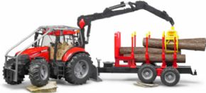 TRACTOR CASE CON REMOLQUE DE LEA